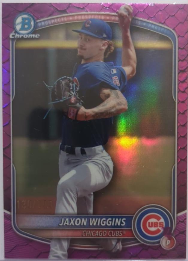 Jaxon Wiggins [Fuchsia Reptilian Refractor] #BDC-173