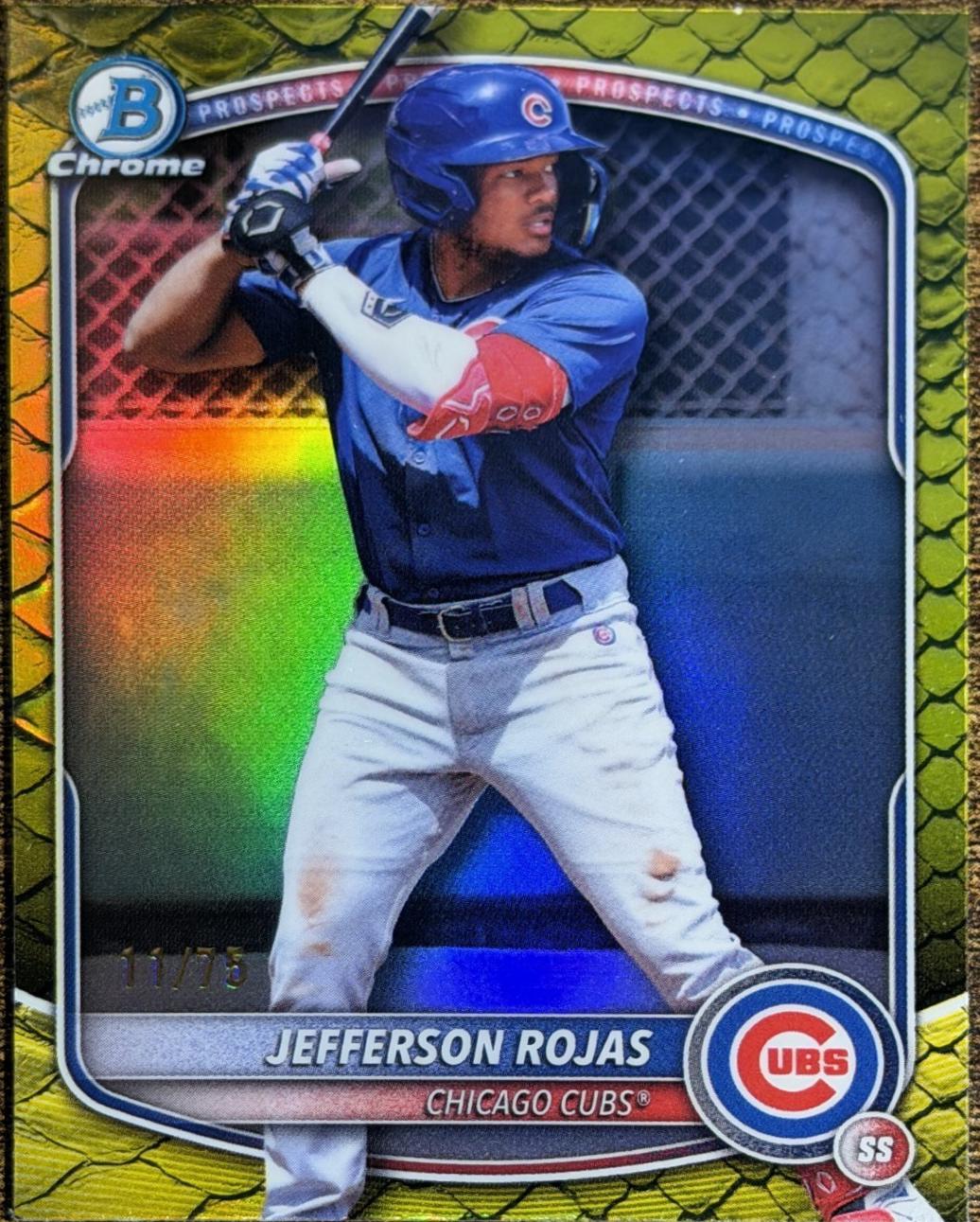 Jefferson Rojas [Yellow Reptilian Refractor] #BDC-75