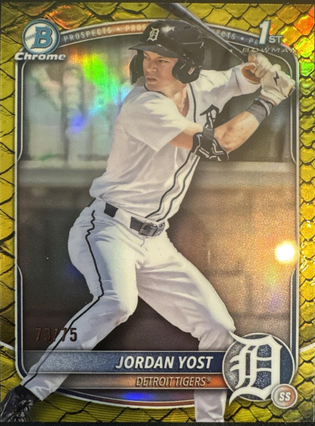 Jordan Yost [Yellow Reptilian Refractor] #BDC-162
