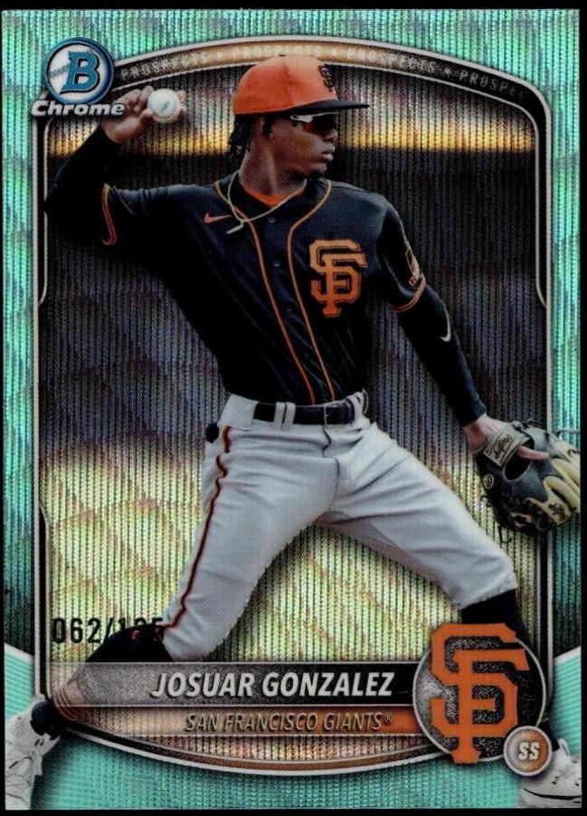 Josuar Gonzalez [Aqua Wave Refractor] #BDC-182