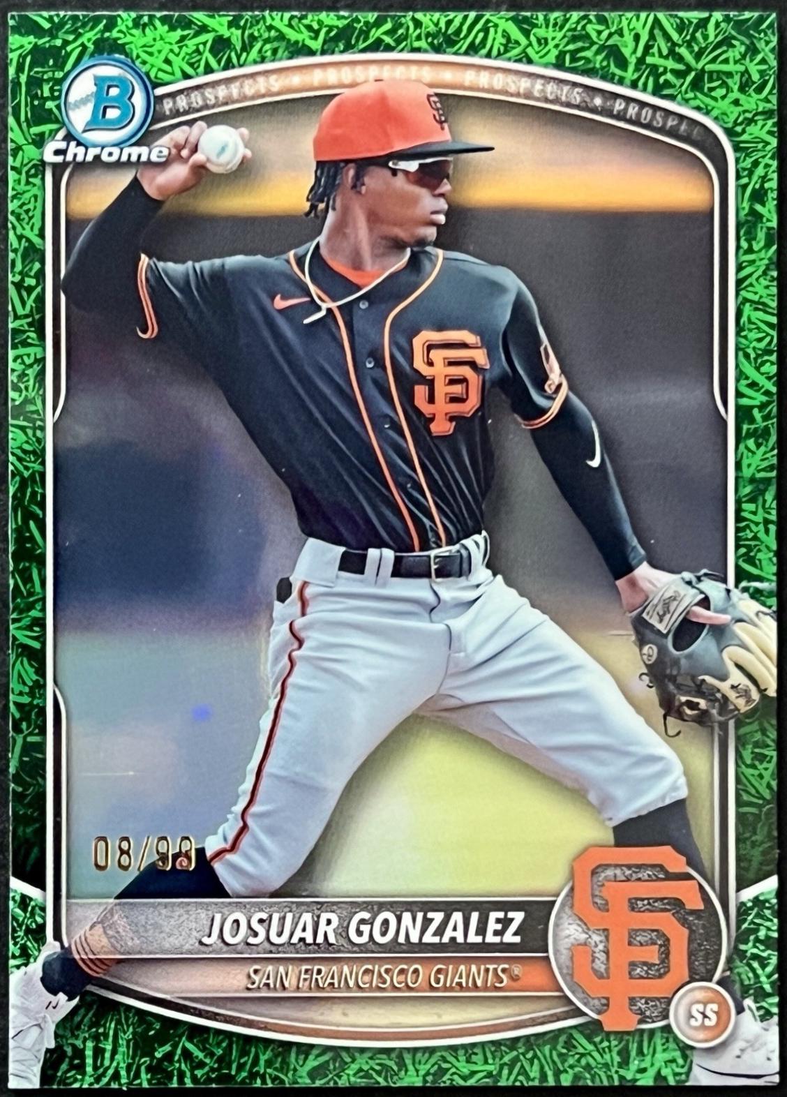 Josuar Gonzalez [Green Grass Refractor] #BDC-182