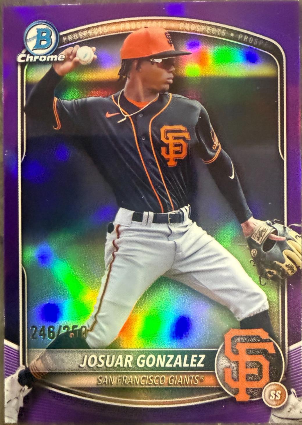 Josuar Gonzalez [Purple Refractor] #BDC-182
