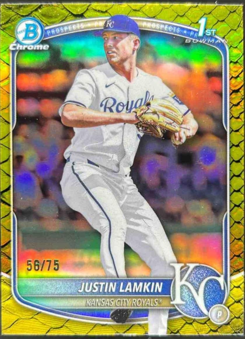 Justin Lamkin [Yellow Reptilian Refractor] #BDC-62