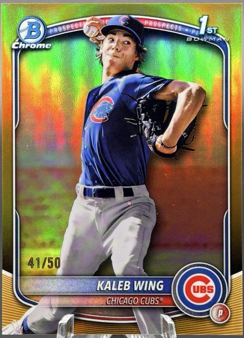 Kaleb Wing [Gold Refractor] #BDC-131