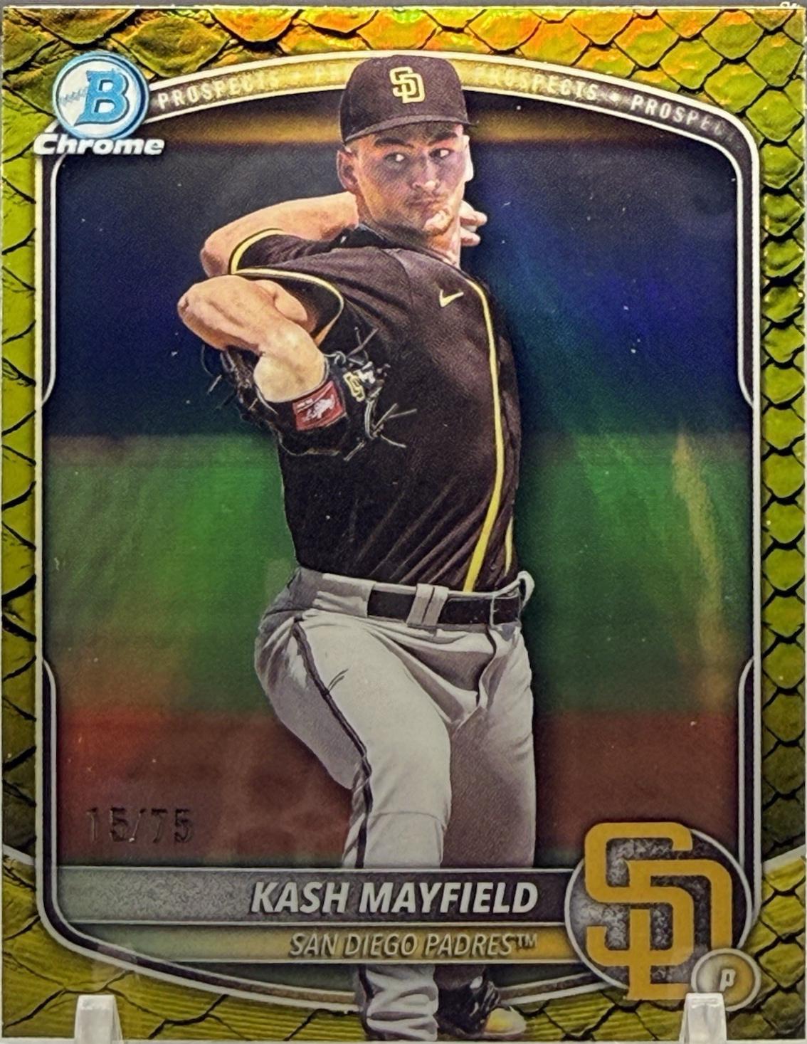 Kash Mayfield [Yellow Reptilian Refractor] #BDC-95