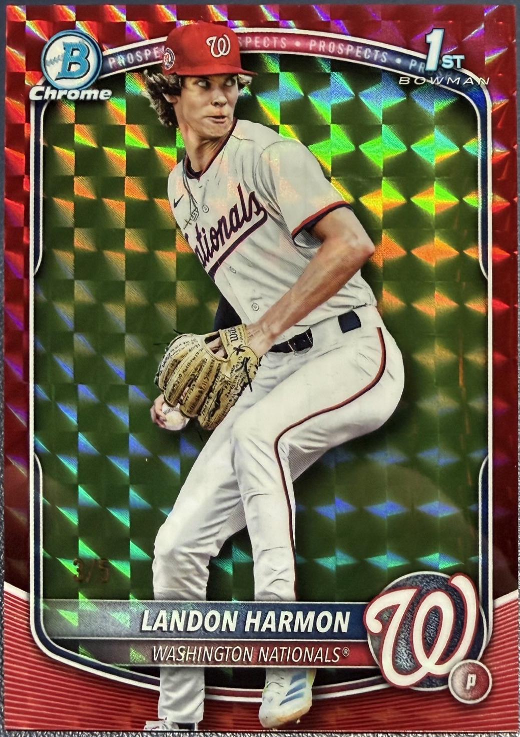 Landon Harmon [Red Geometric] #BDC-44