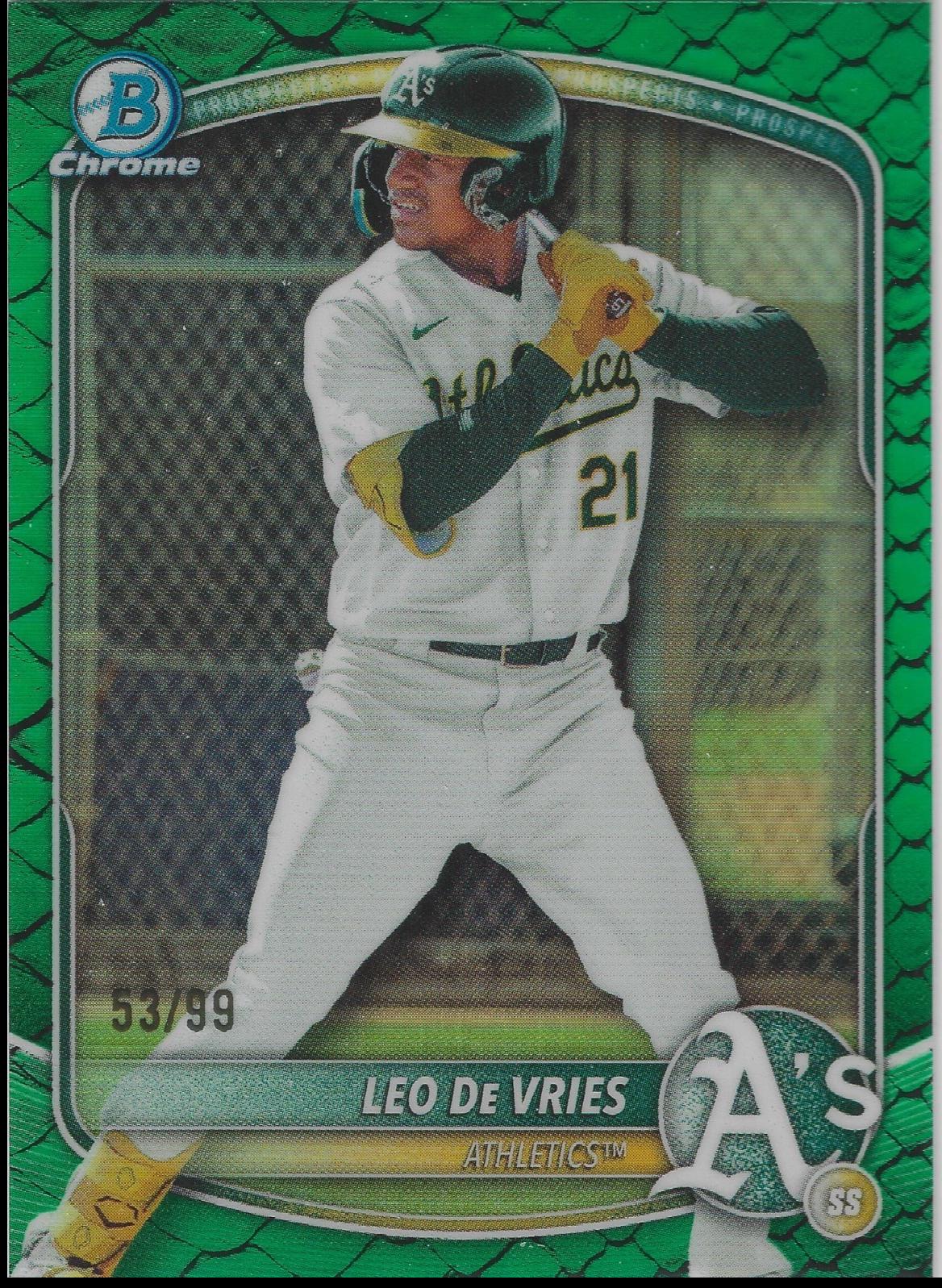 Leo De Vries [Green Reptilian Refractor] #BDC-87