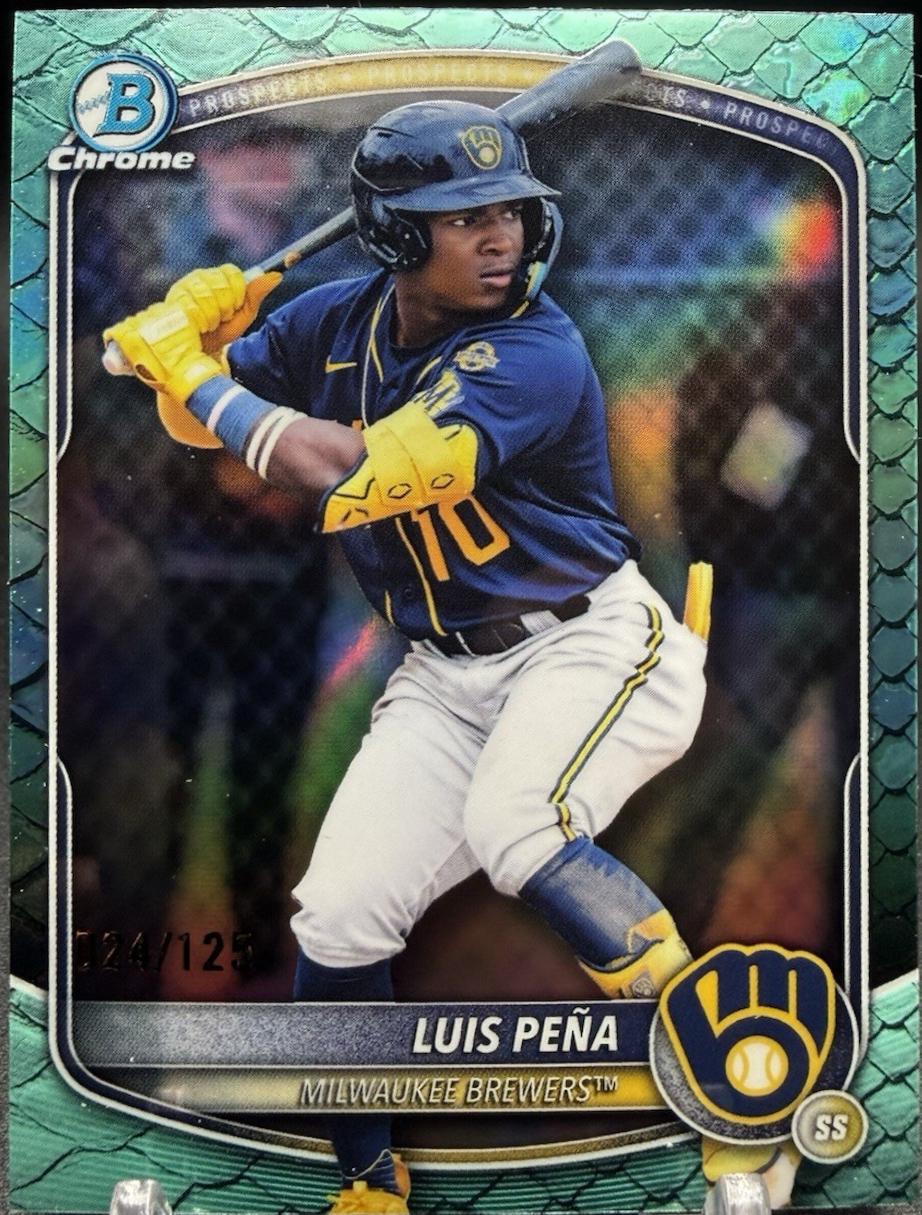 Luis Pena [Aqua Reptilian Refractor] #BDC-105