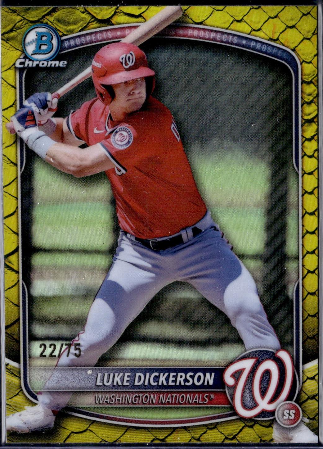 Luke Dickerson [Yellow Reptilian Refractor] #BDC-61