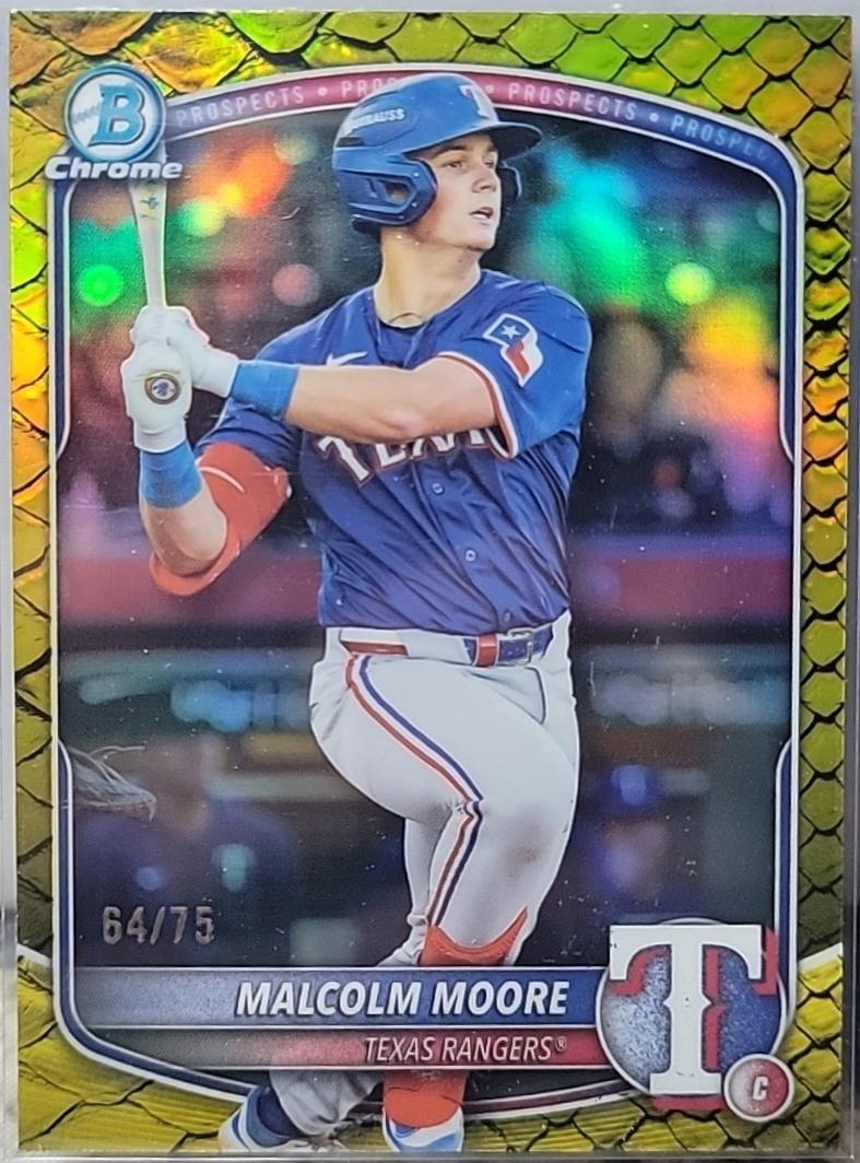 Malcolm Moore [Yellow Reptilian Refractor] #BDC-191
