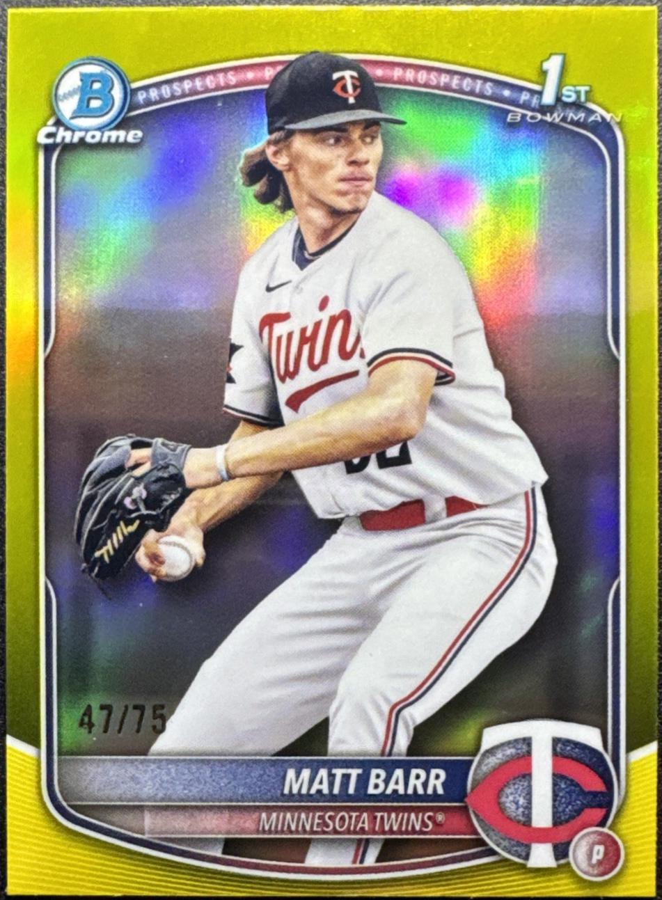 Matt Barr [Yellow Refractor] #BDC-154