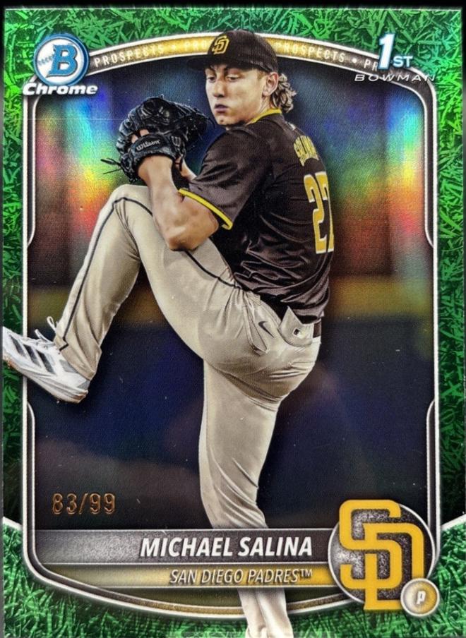 Michael Salina [Green Grass Refractor] #BDC-76