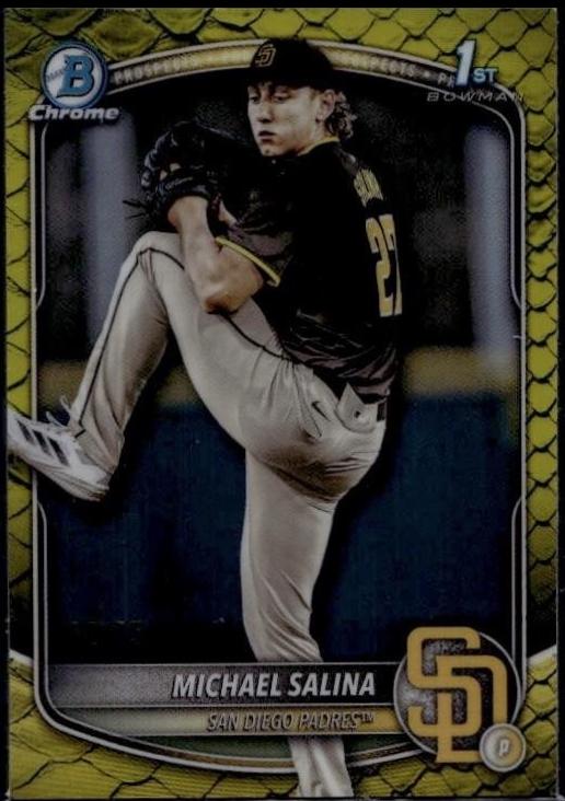 Michael Salina [Yellow Reptilian Refractor] #BDC-76