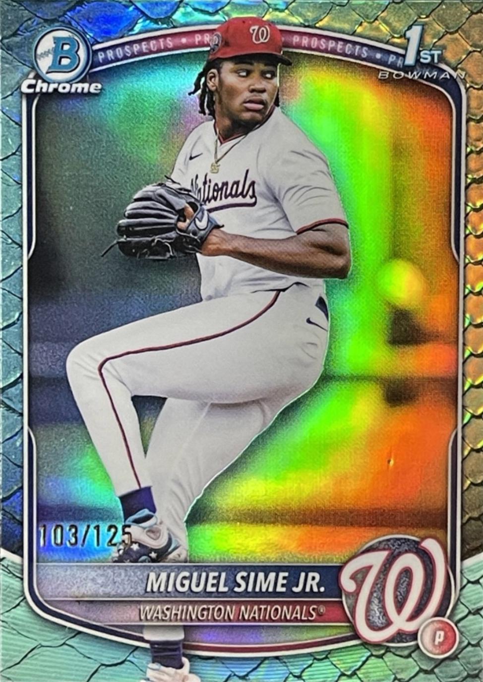 Miguel Sime Jr. [Aqua Reptilian Refractor] #BDC-181