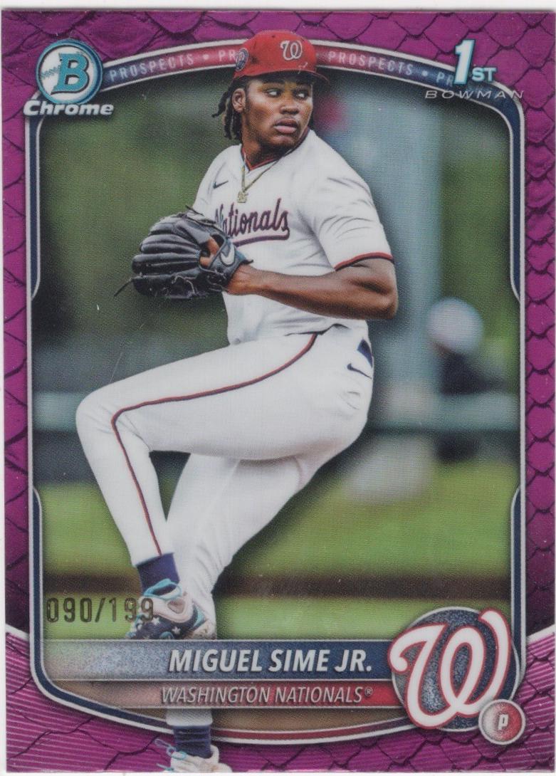 Miguel Sime Jr. [Fuchsia Reptilian Refractor] #BDC-181