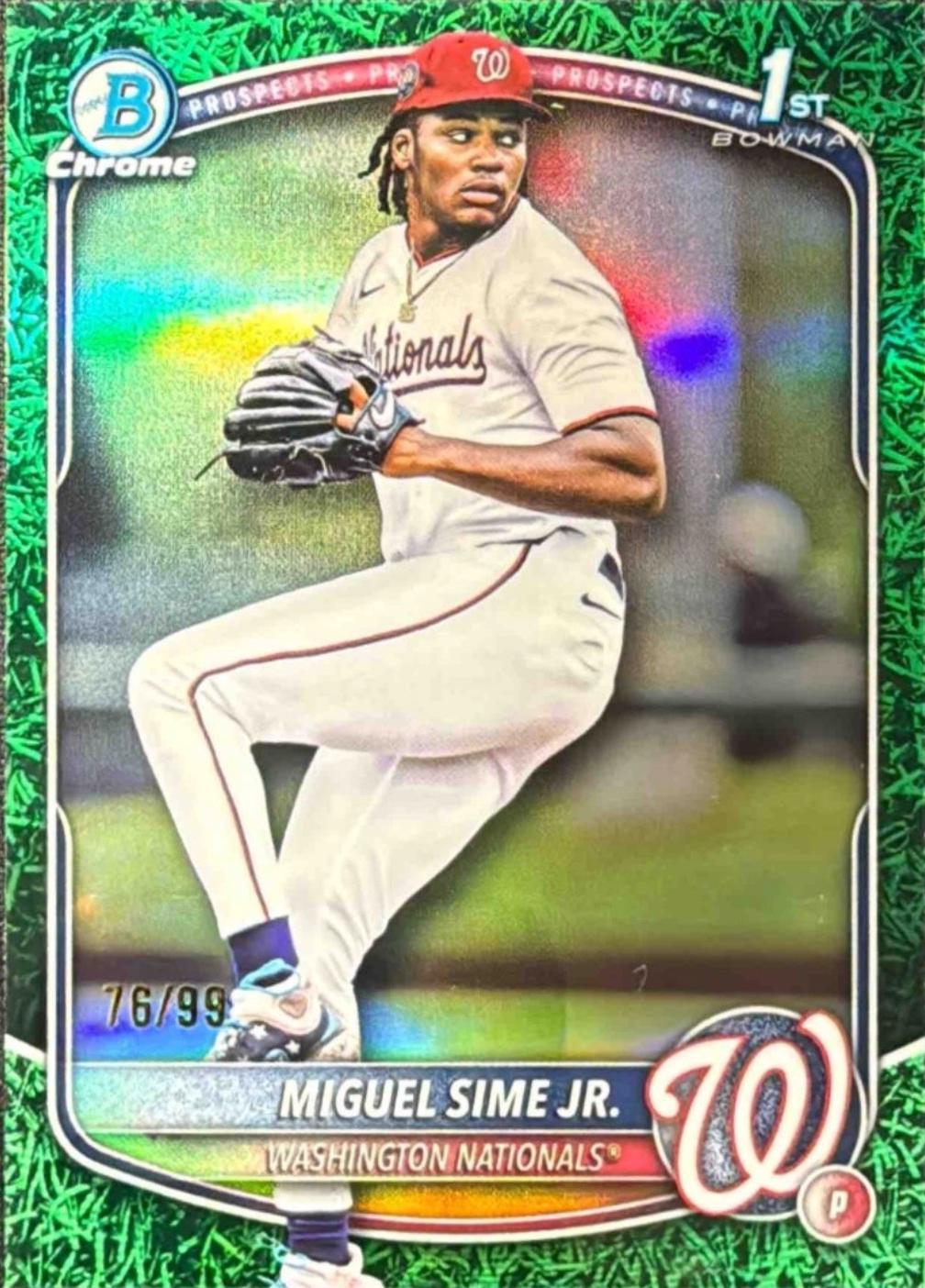 Miguel Sime Jr. [Green Grass Refractor] #BDC-181