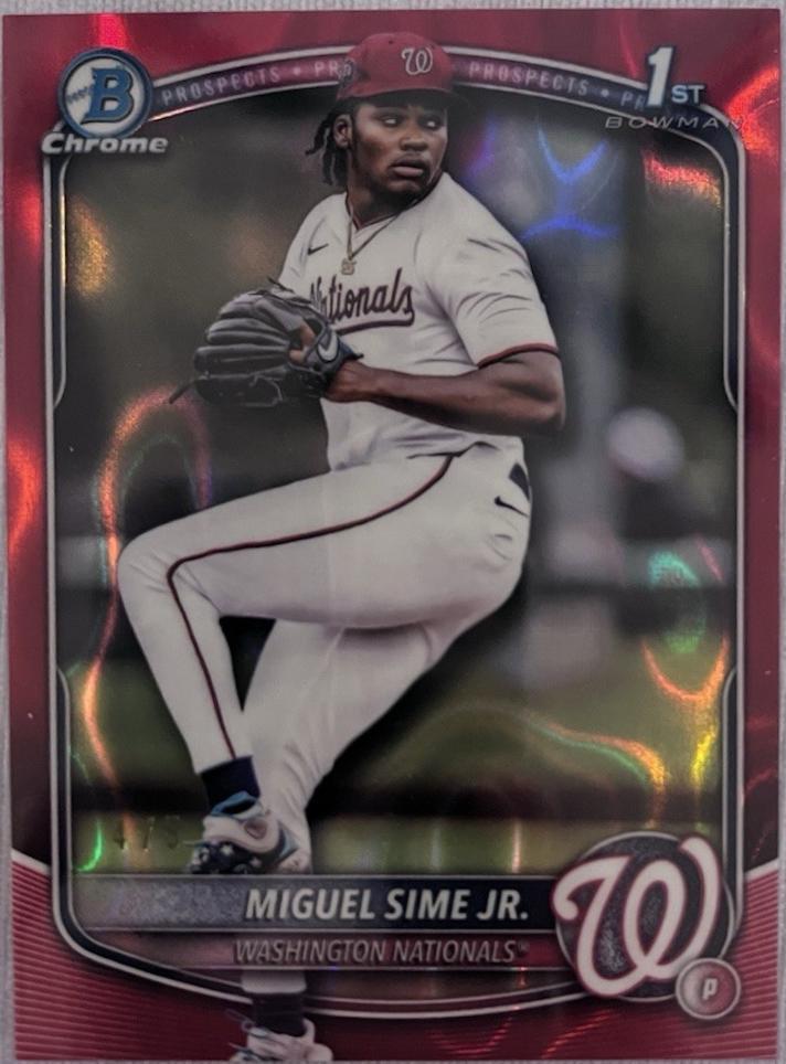 Miguel Sime Jr. [Red Lava Refractor] #BDC-181