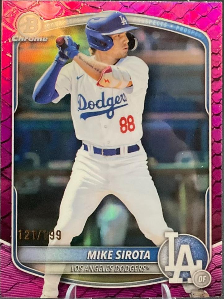 Mike Sirota [Fuchsia Reptilian Refractor] #BDC-11