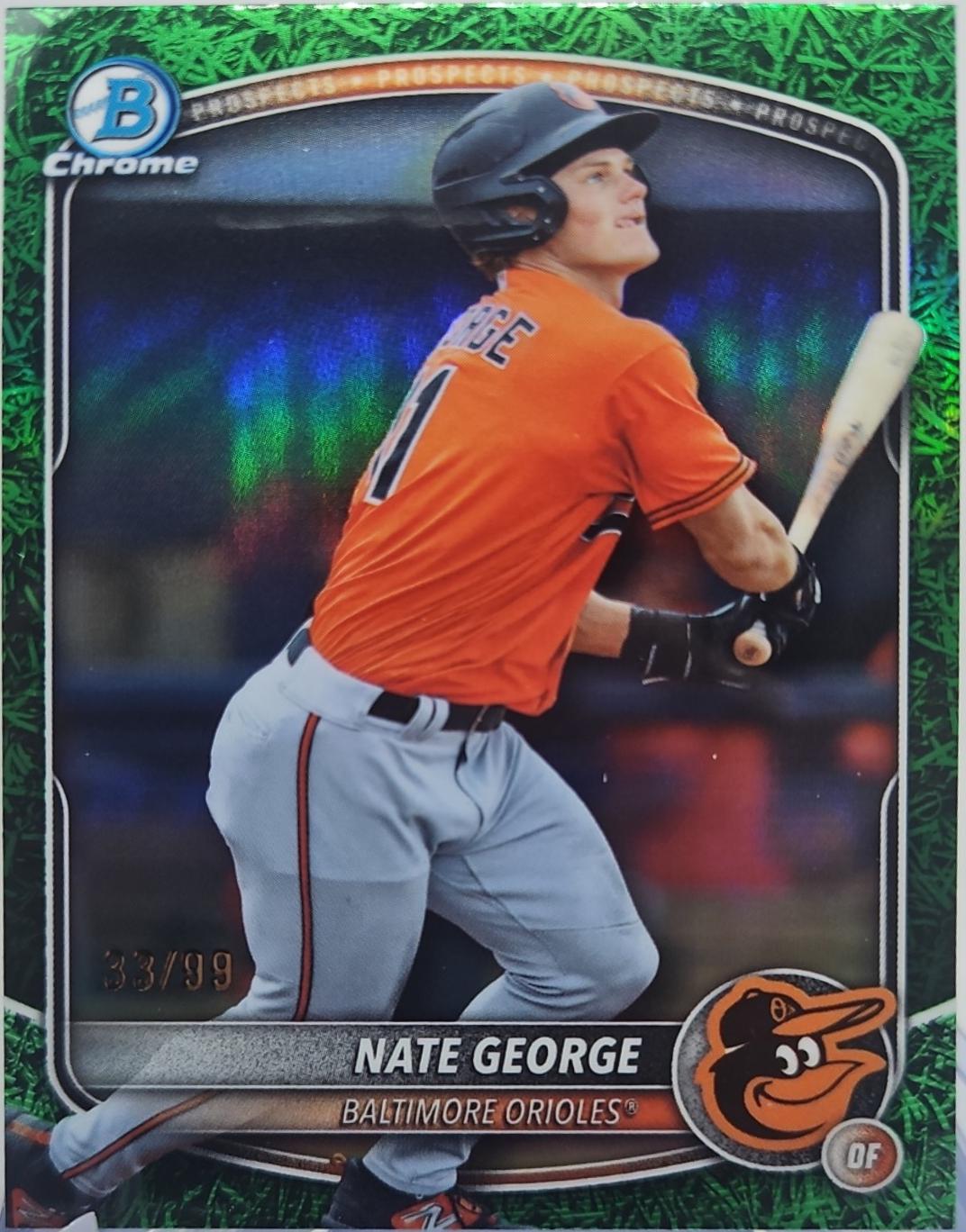 Nate George [Green Grass Refractor] #BDC-113