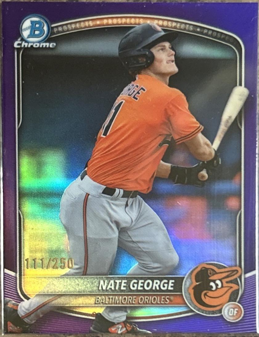 Nate George [Purple Refractor] #BDC-113