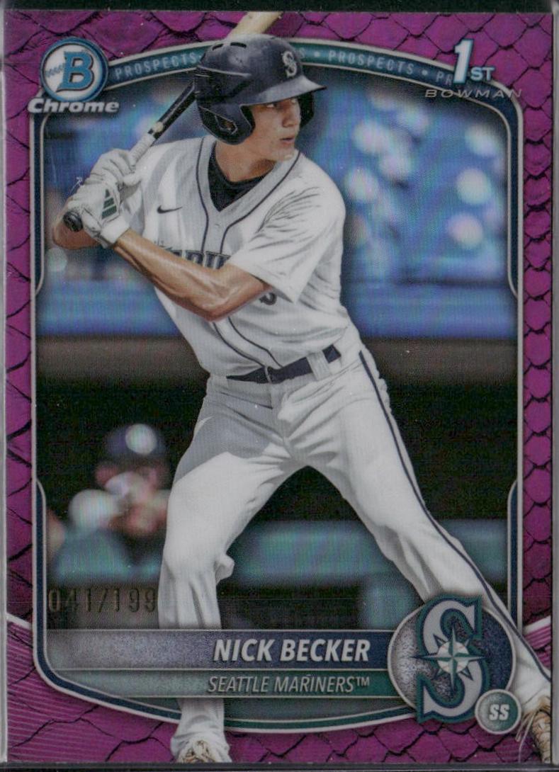 Nick Becker [Fuchsia Reptilian Refractor] #BDC-100