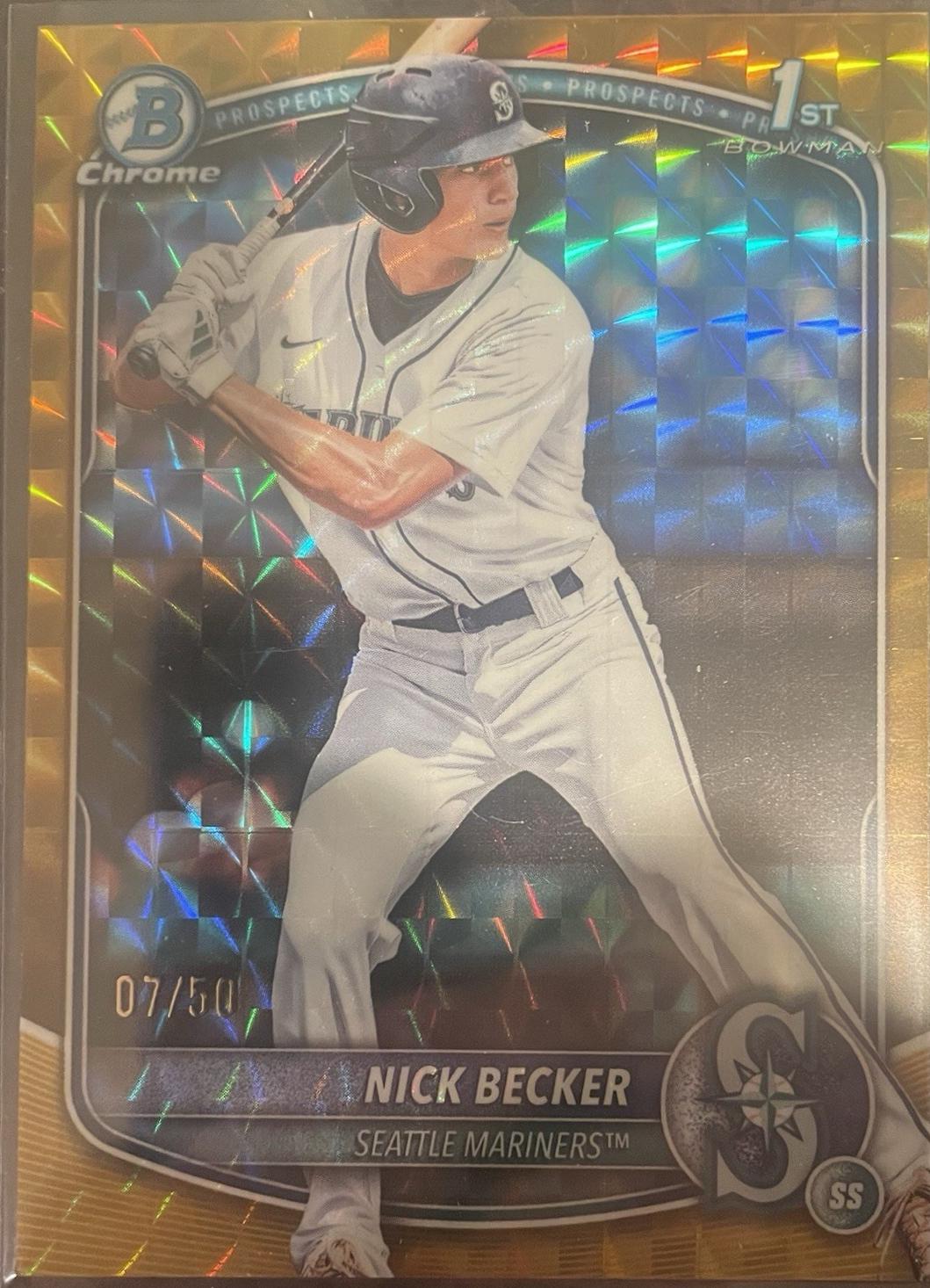 Nick Becker [Gold Refractor] #BDC-100
