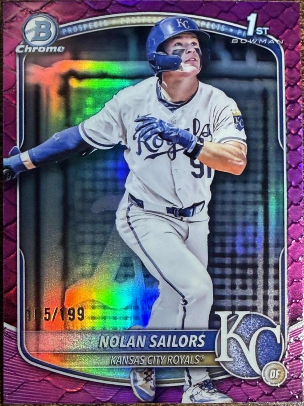 Nolan Sailors [Fuchsia Reptilian Refractor] #BDC-86