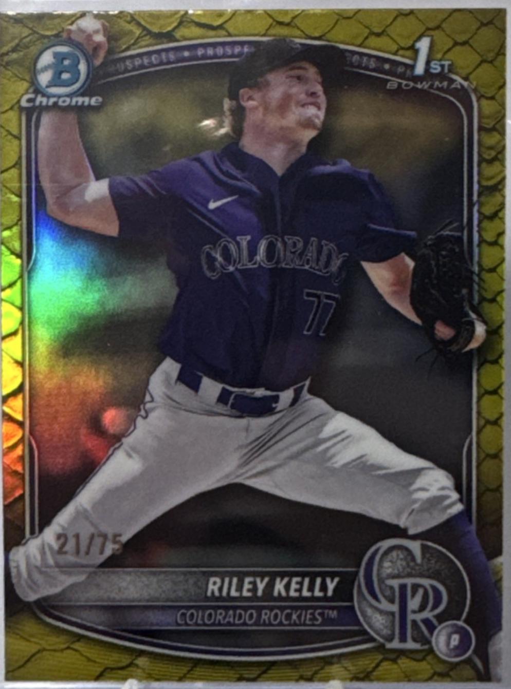 Riley Kelly [Yellow Reptilian Refractor] #BDC-79