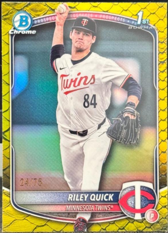 Riley Quick [Yellow Reptilian Refractor] #BDC-23