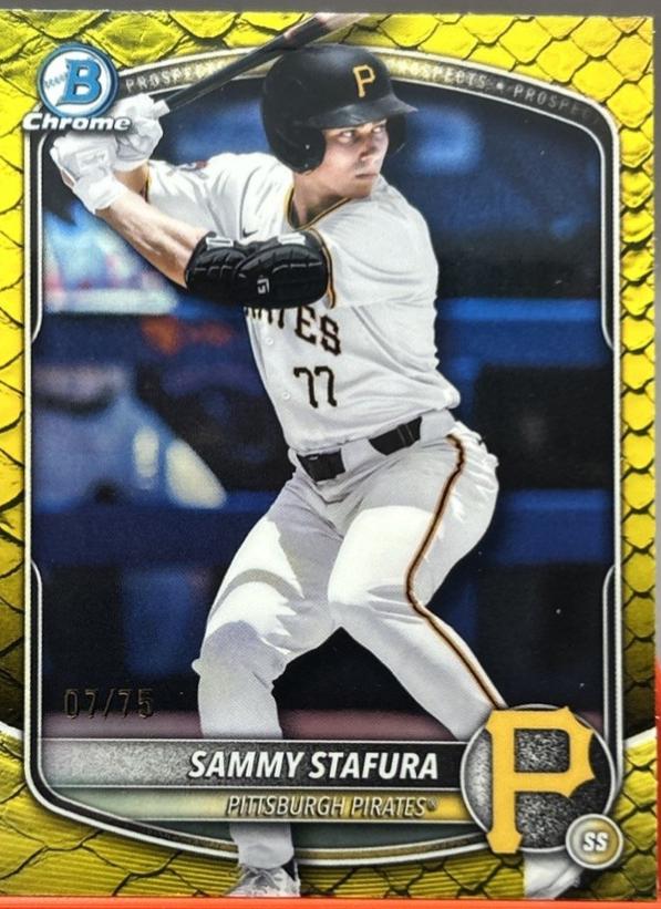 Sammy Stafura [Yellow Reptilian Refractor] #BDC-187