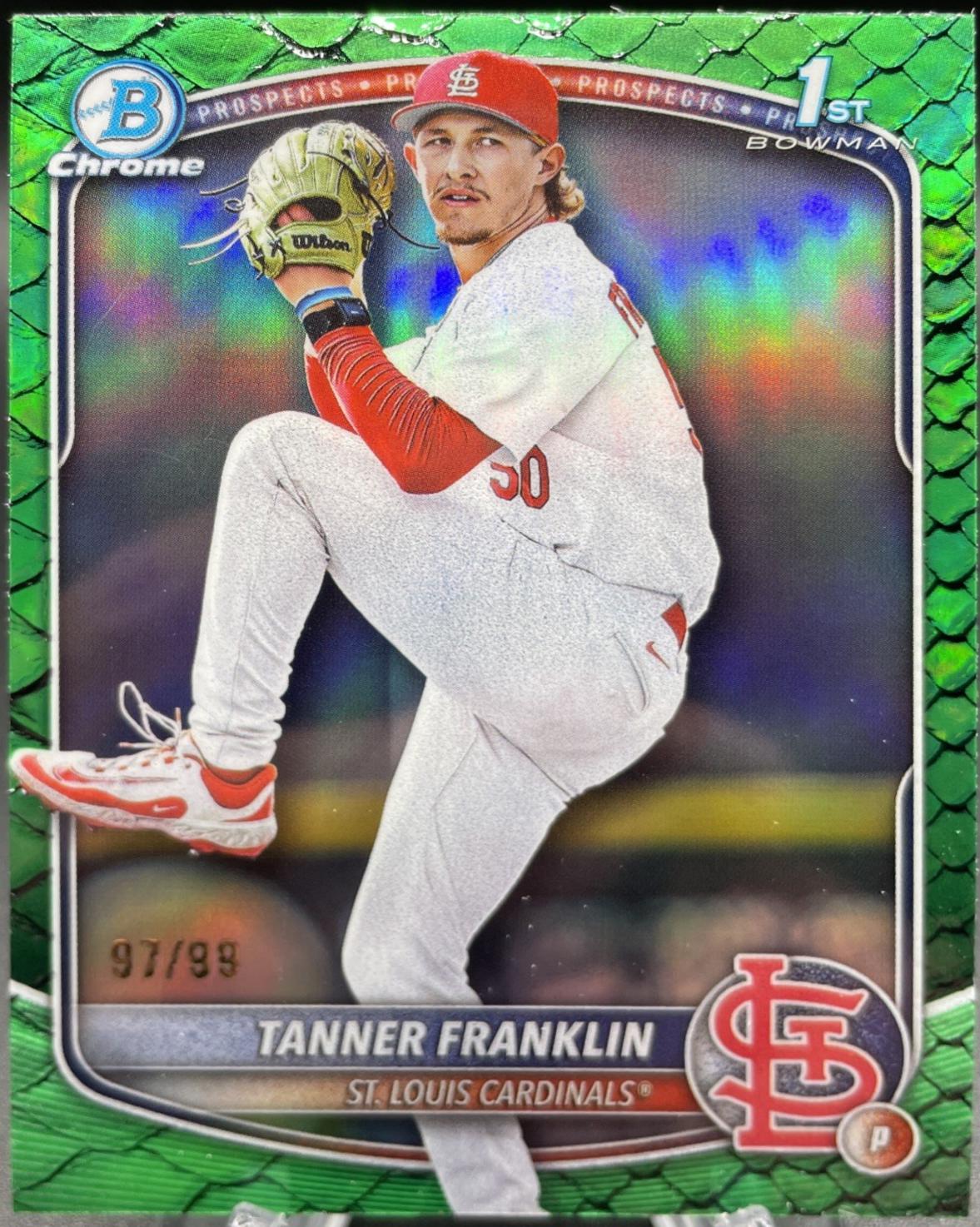Tanner Franklin [Green Reptilian Refractor] #BDC-90