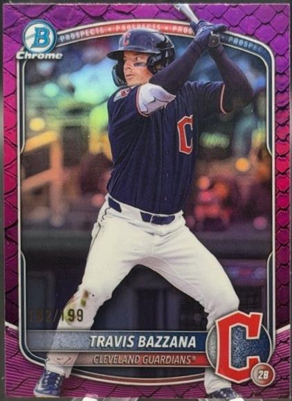Travis Bazzana [Fuchsia Reptilian Refractor] #BDC-49
