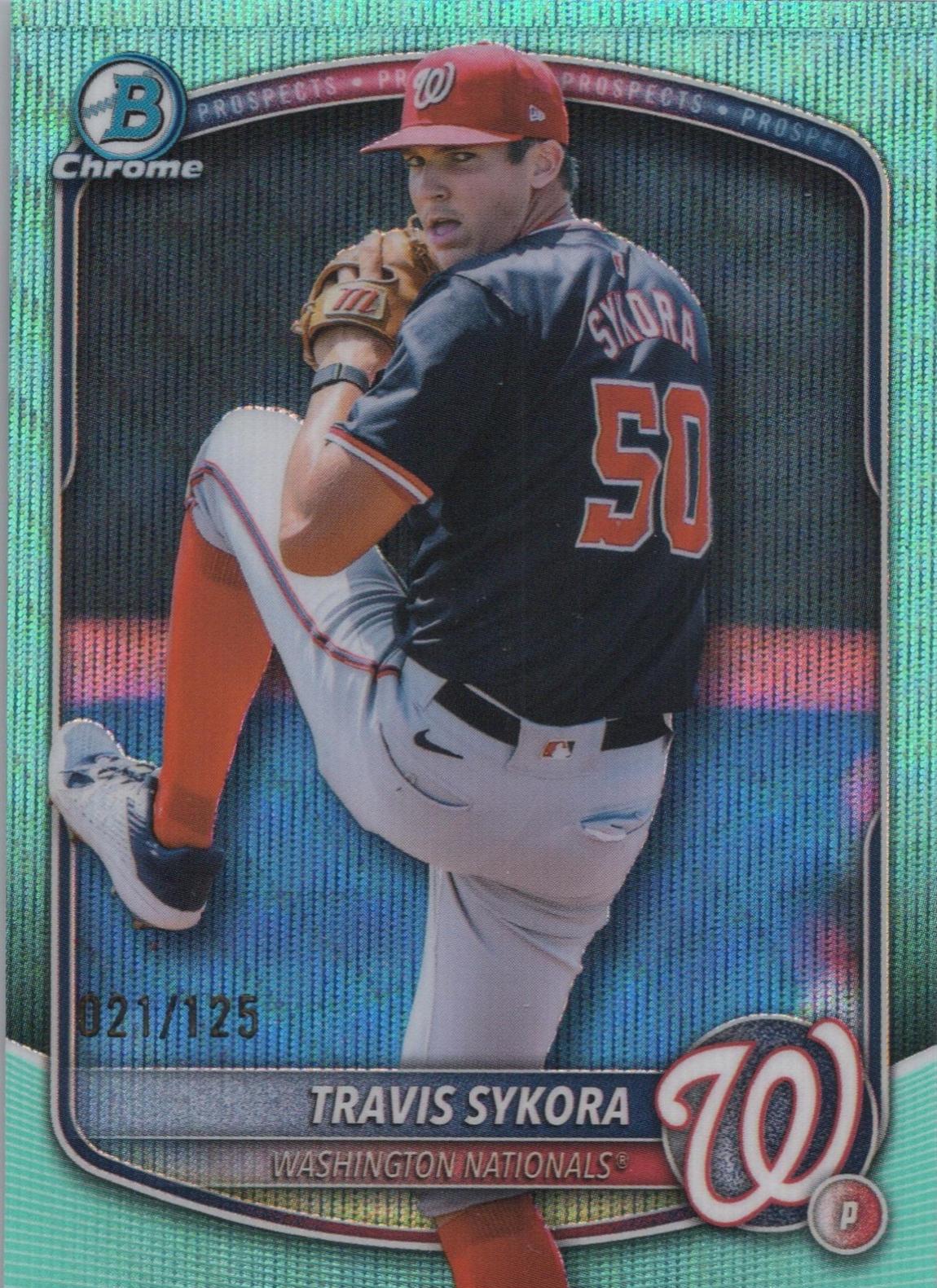 Travis Sykora [Aqua Wave Refractor] #BDC-137