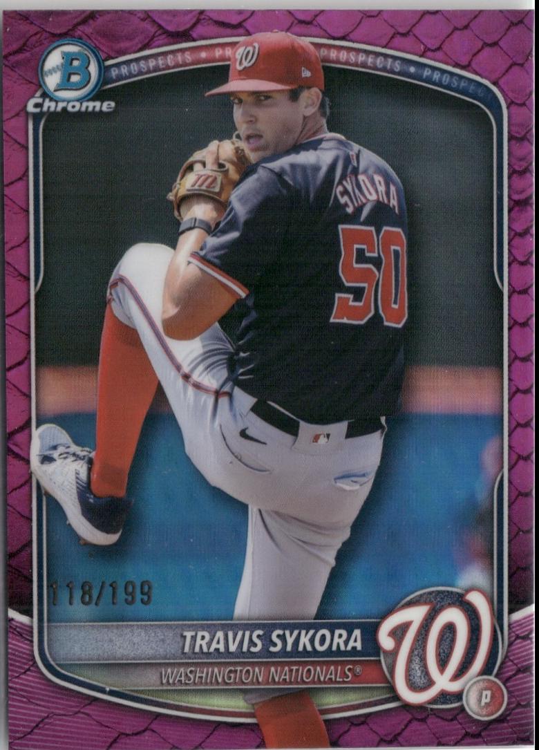 Travis Sykora [Fuchsia Reptilian Refractor] #BDC-137