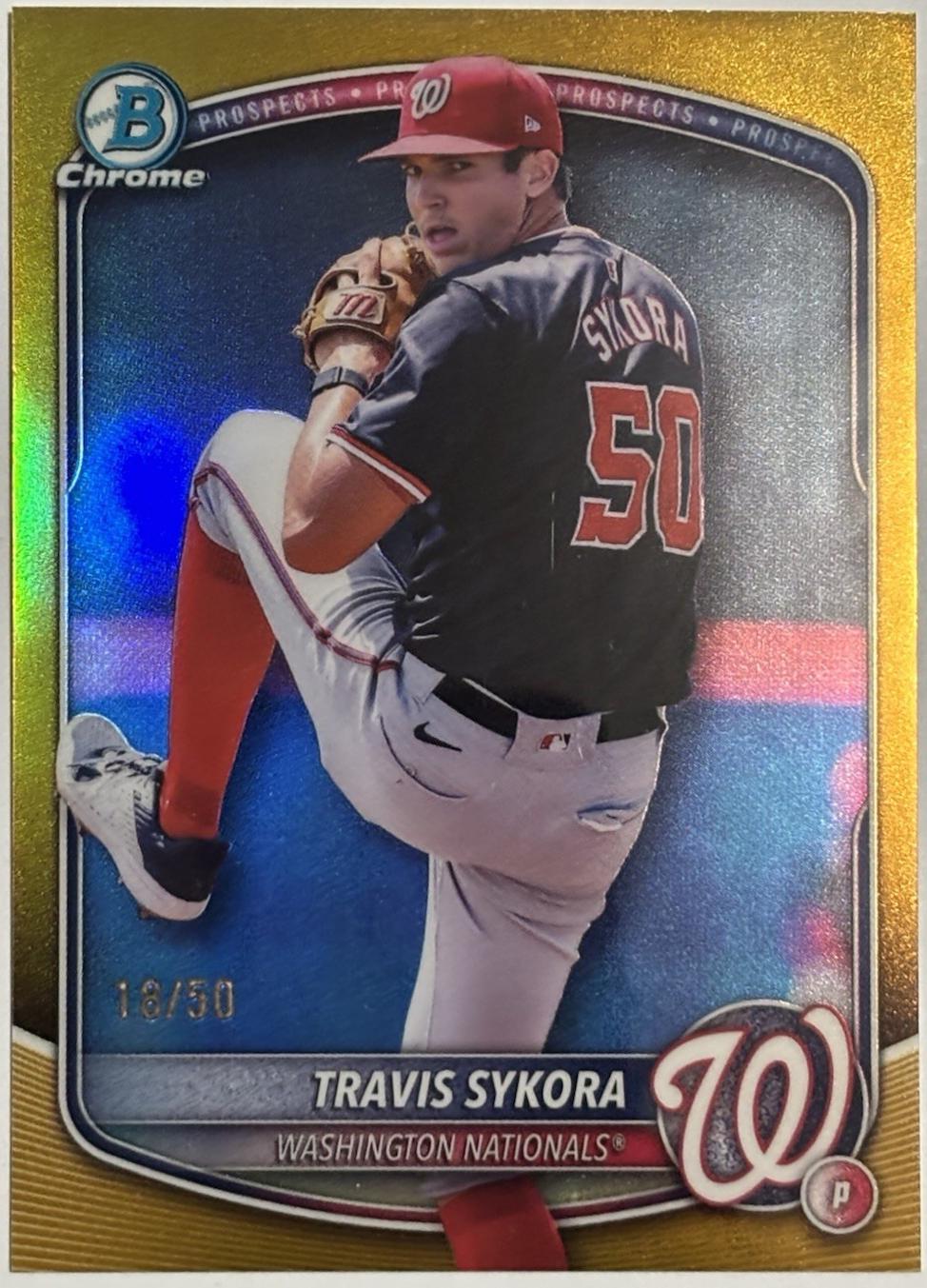 Travis Sykora [Gold Refractor] #BDC-137