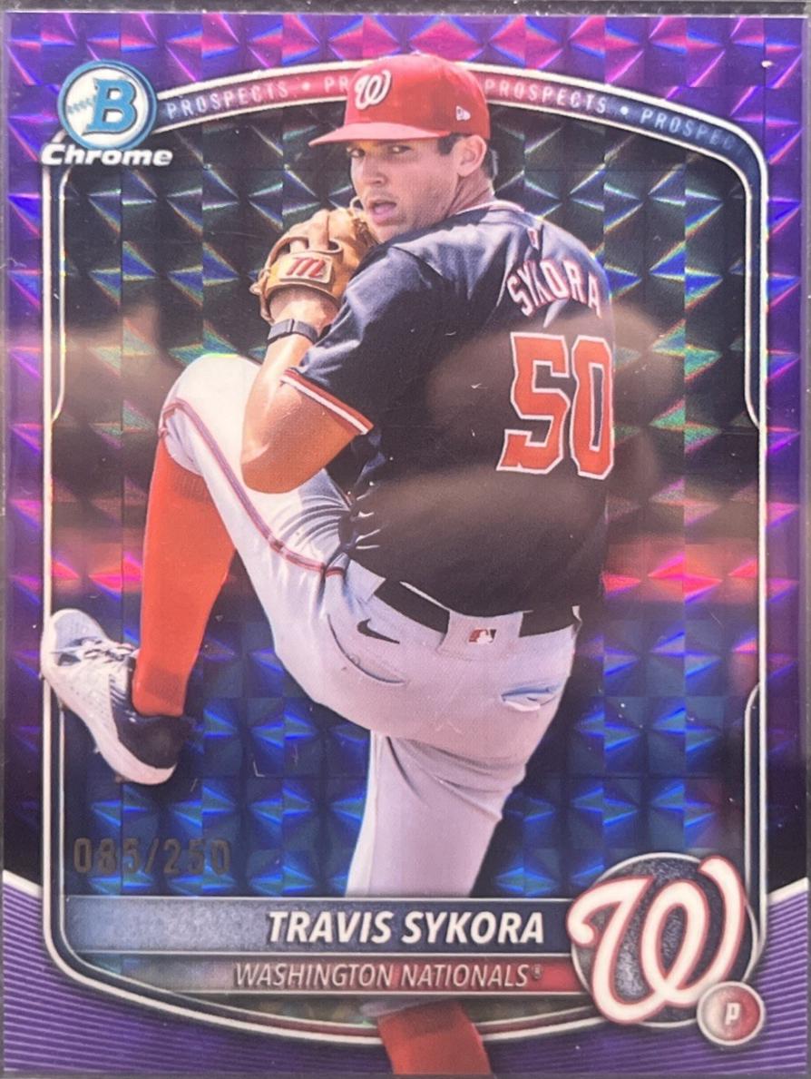 Travis Sykora [Purple Geometric] #BDC-137