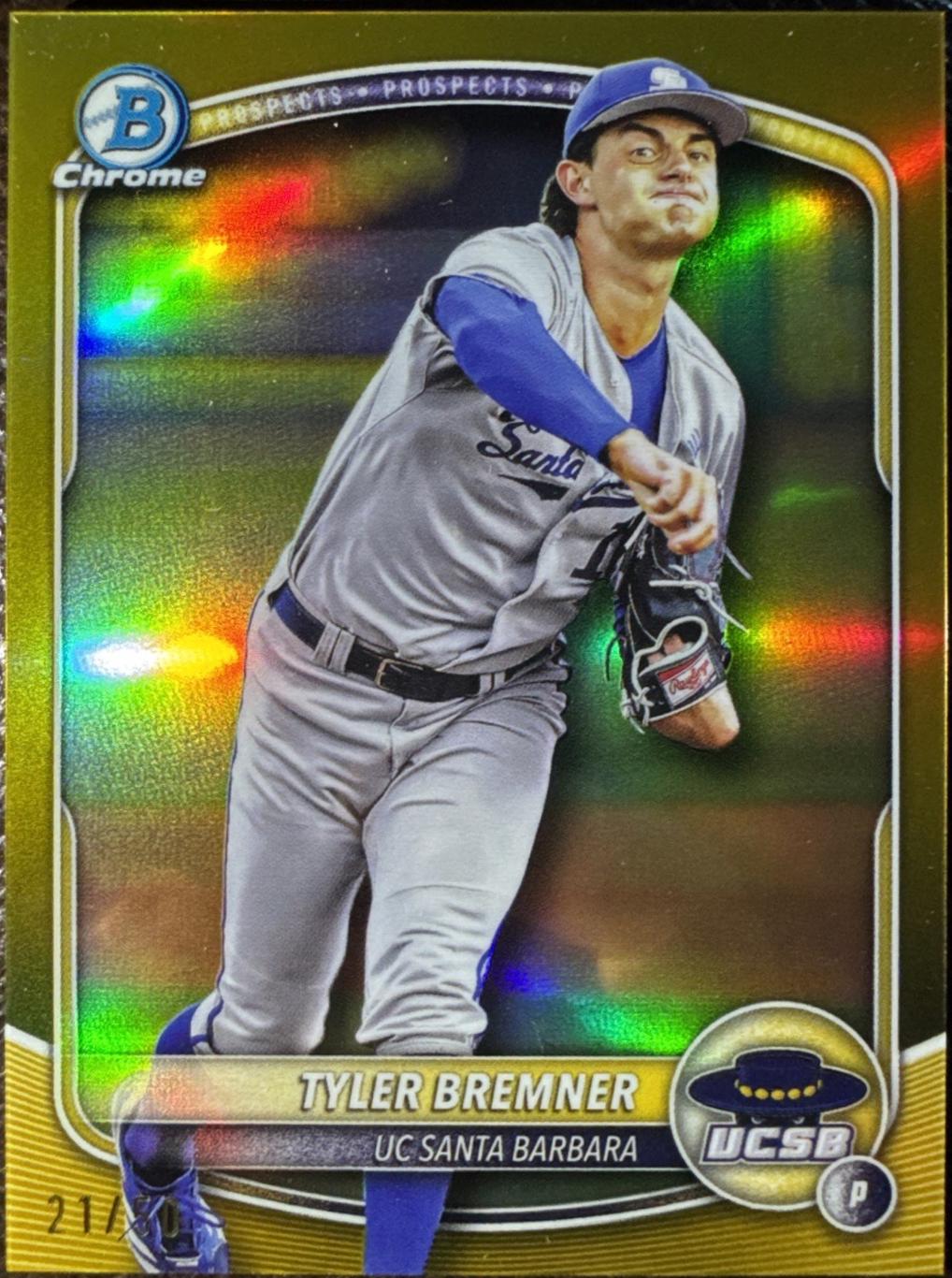 Tyler Bremner [Gold College Variation] #BDC-37