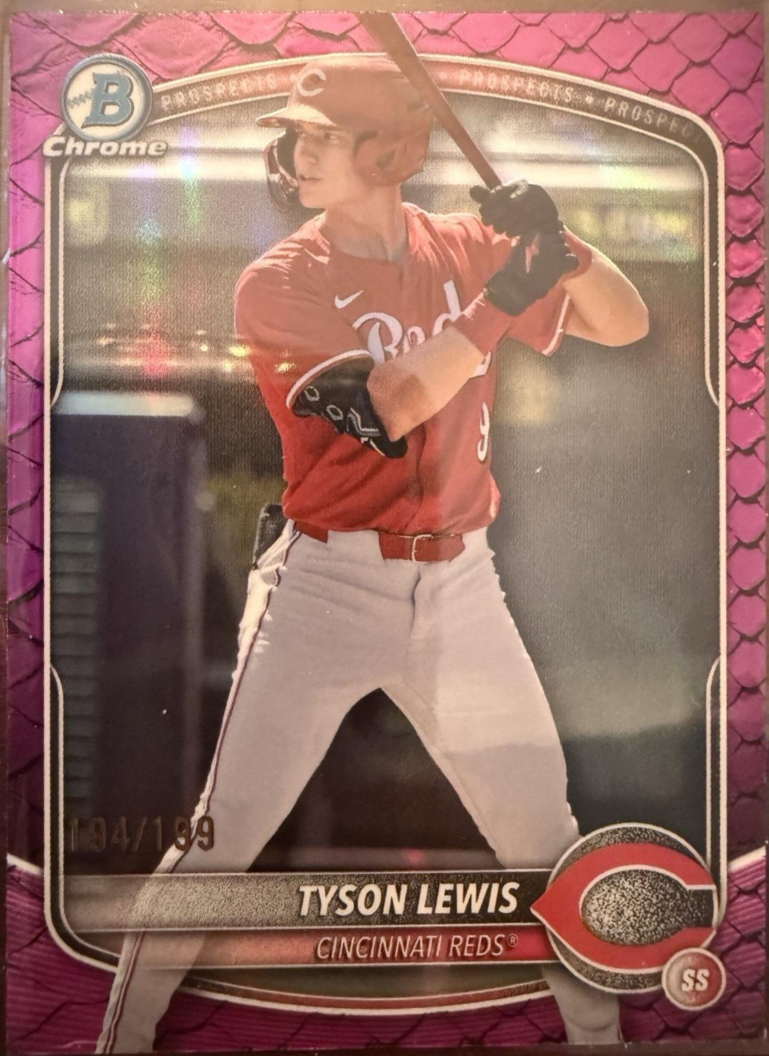 Tyson Lewis [Fuchsia Reptilian Refractor] #BDC-32