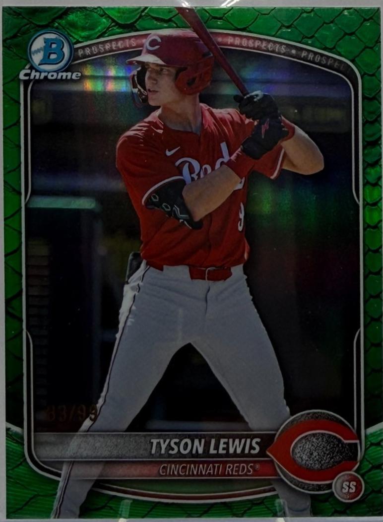 Tyson Lewis [Green Reptilian Refractor] #BDC-32