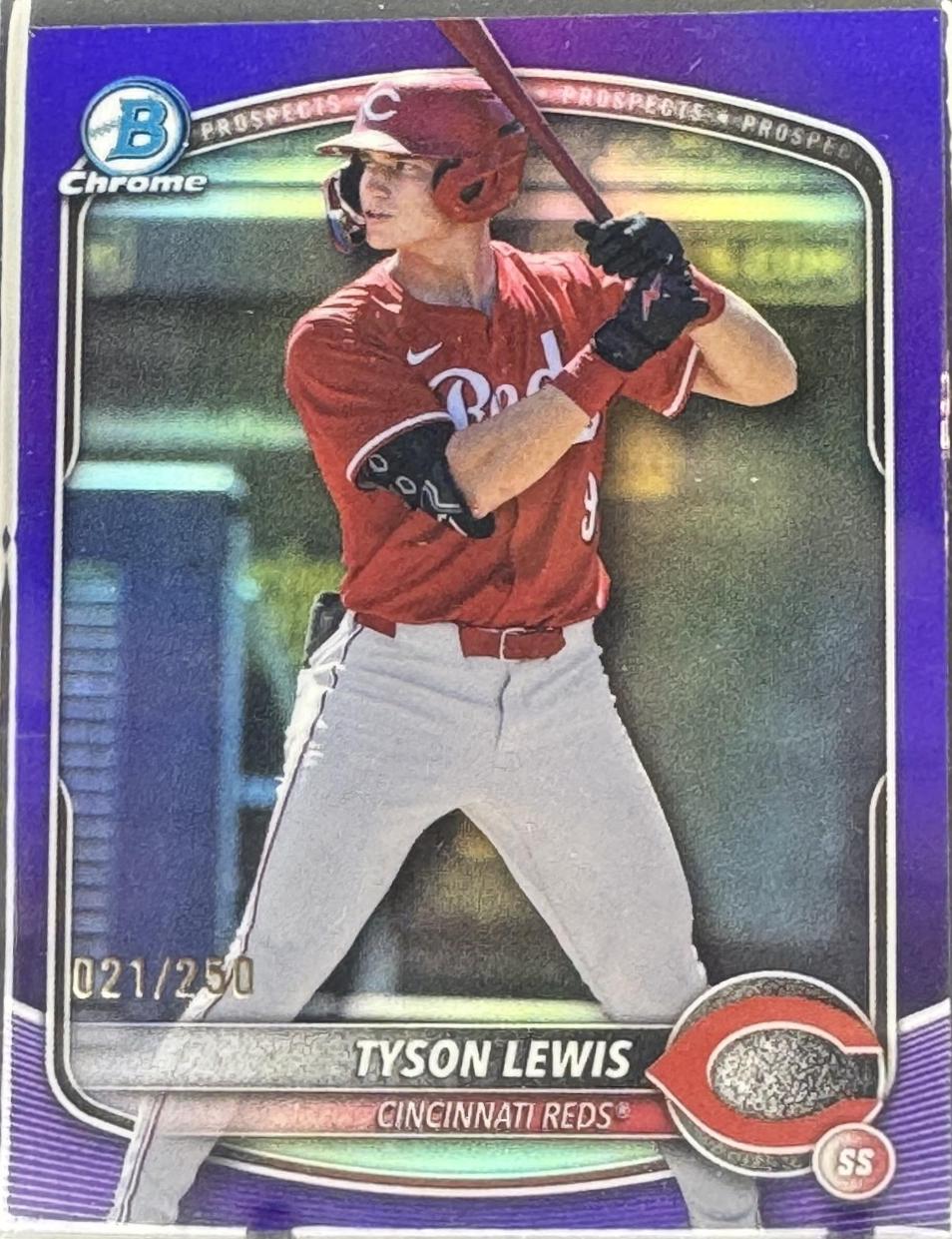 Tyson Lewis [Purple Refractor] #BDC-32