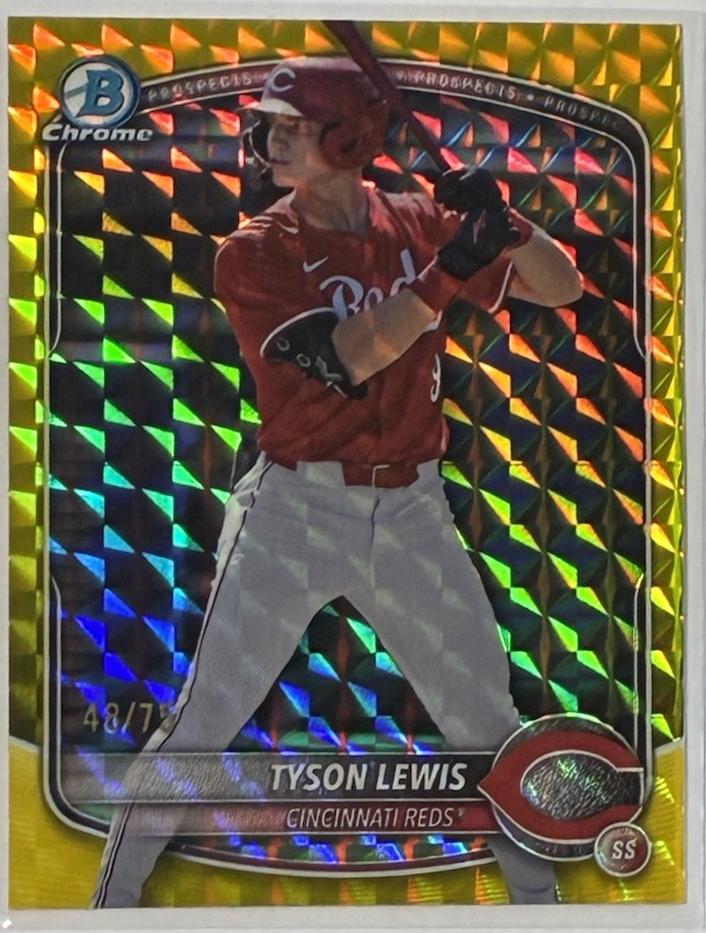 Tyson Lewis [Yellow Refractor] #BDC-32