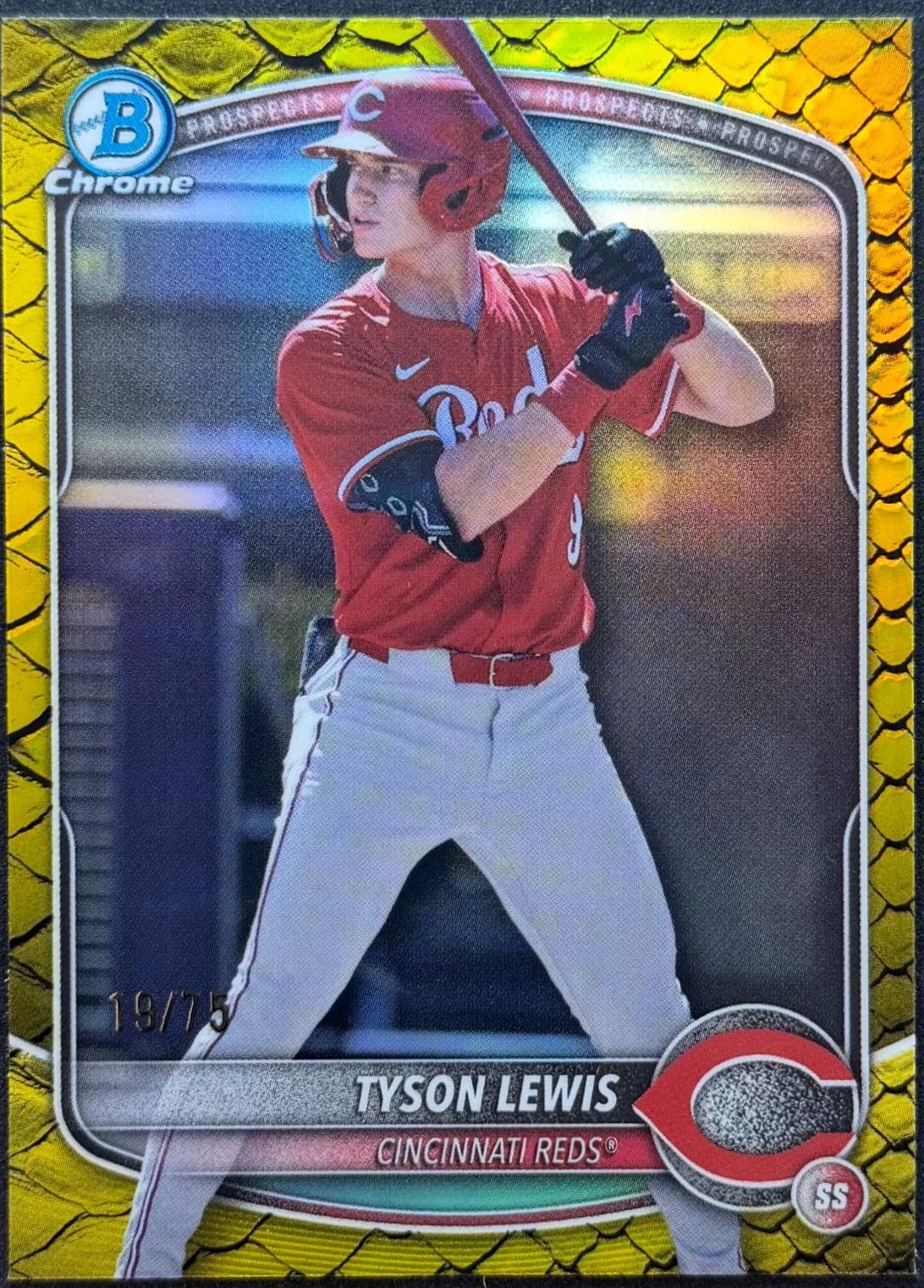 Tyson Lewis [Yellow Reptilian Refractor] #BDC-32