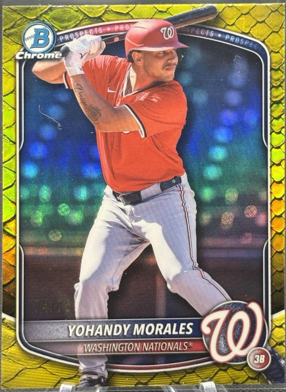 Yohandy Morales [Yellow Reptilian Refractor] #BDC-177