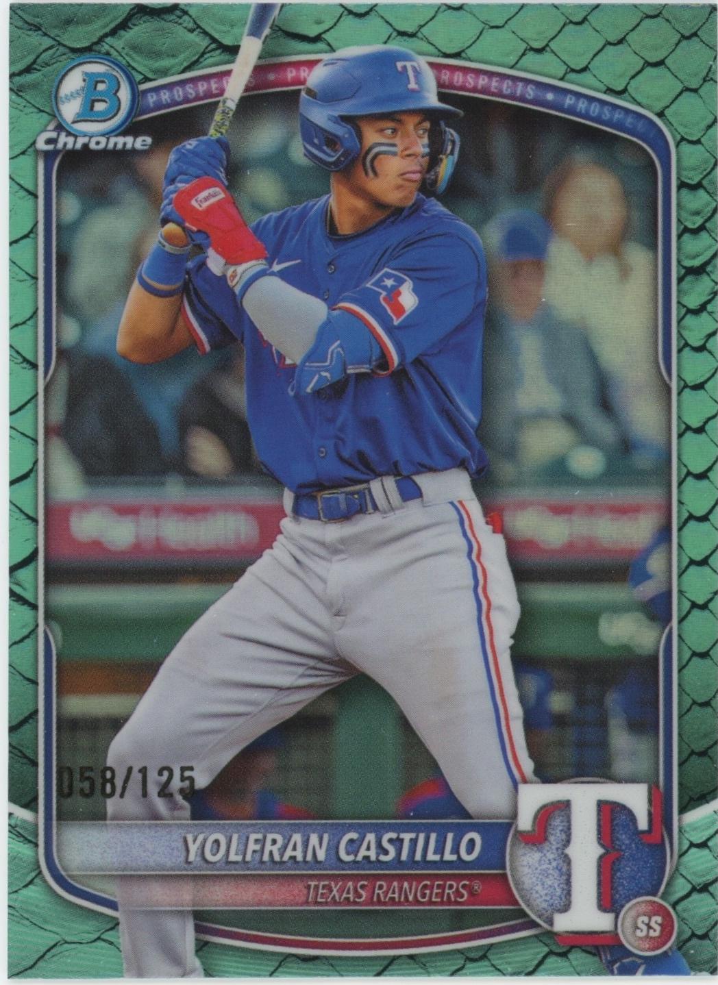 Yolfran Castillo [Aqua Reptilian Refractor] #BDC-107