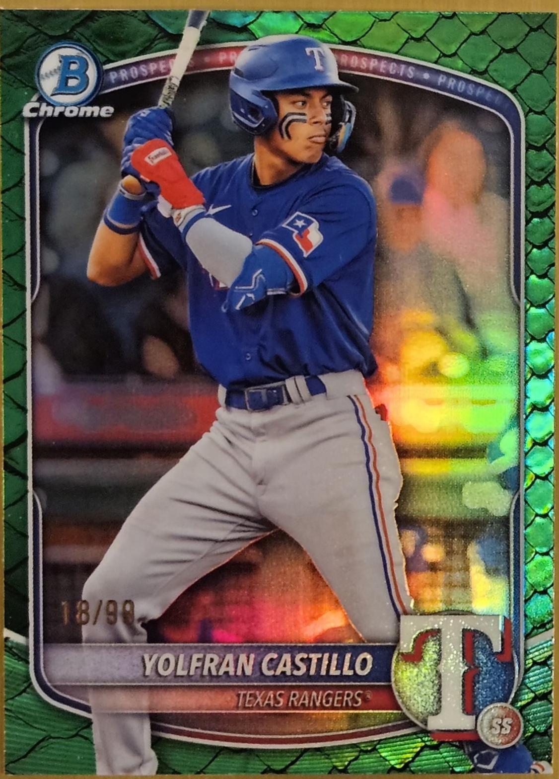 Yolfran Castillo [Green Reptilian Refractor] #BDC-107