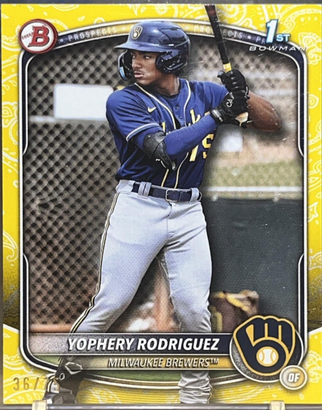 Yophery Rodriguez [Yellow Pattern] #BP-36