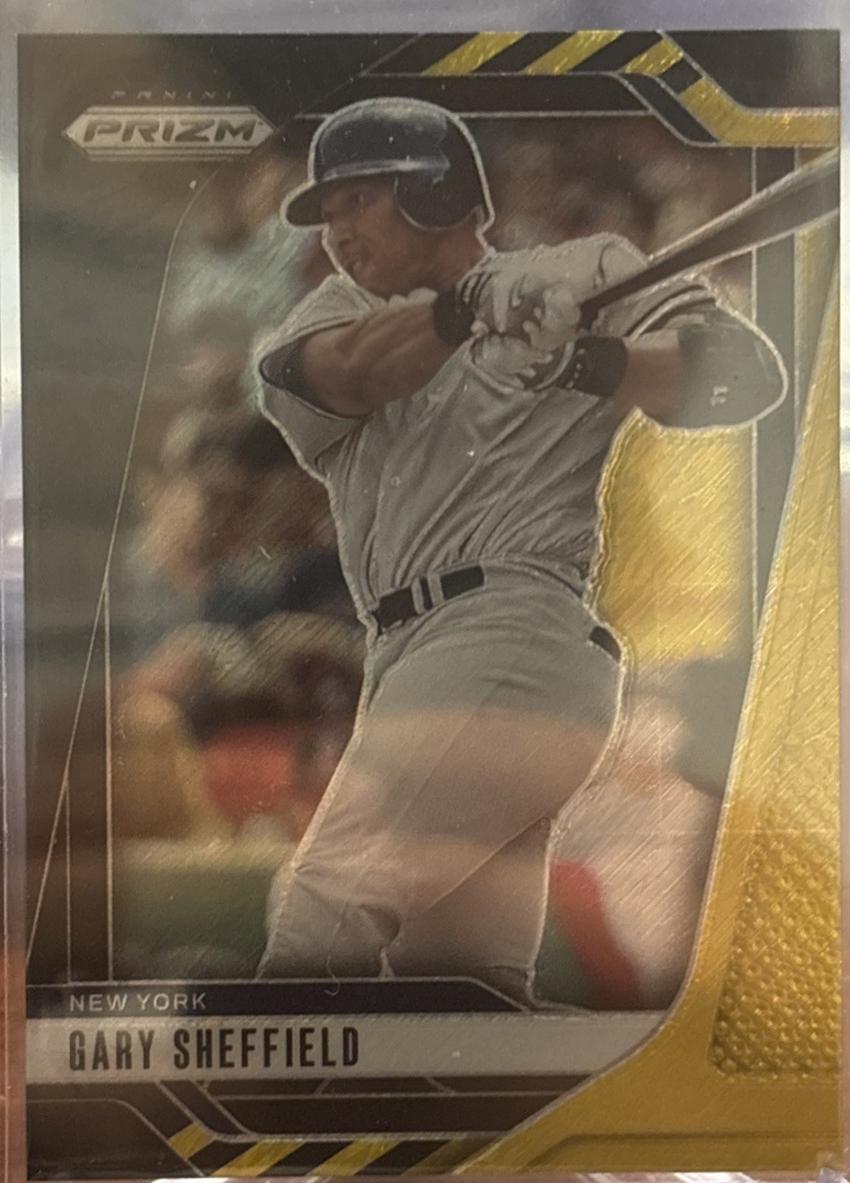 Gary Sheffield [Black Gold Shimmer Prizm] #128