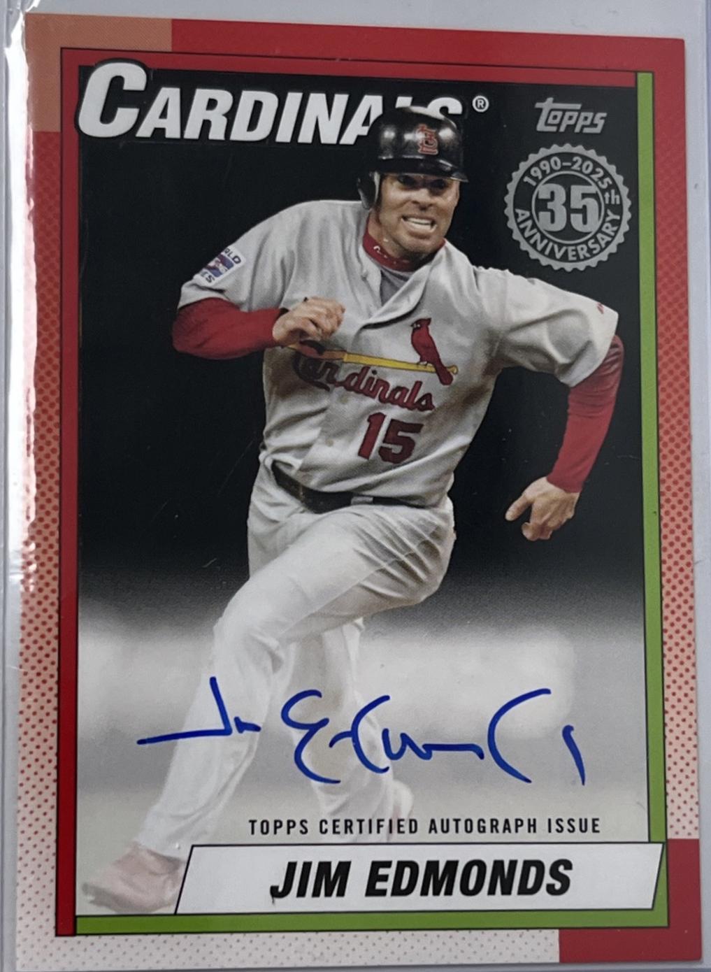 Jim Edmonds [Black] #90A-JE