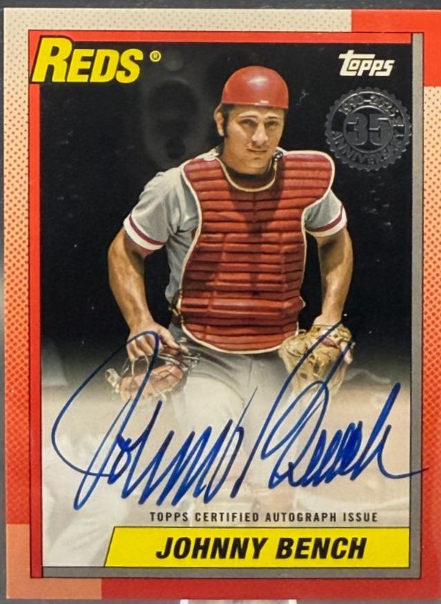 Johnny Bench [Black] #90AU-JB