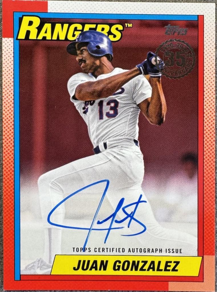 Juan Gonzalez [Red] #90A-JG